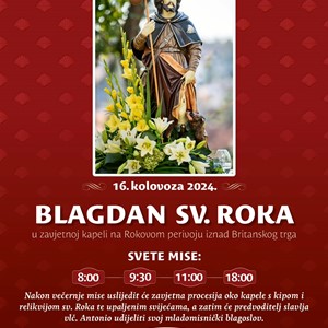 Proslava blagdana sv. Roka u Rokovom perivoju